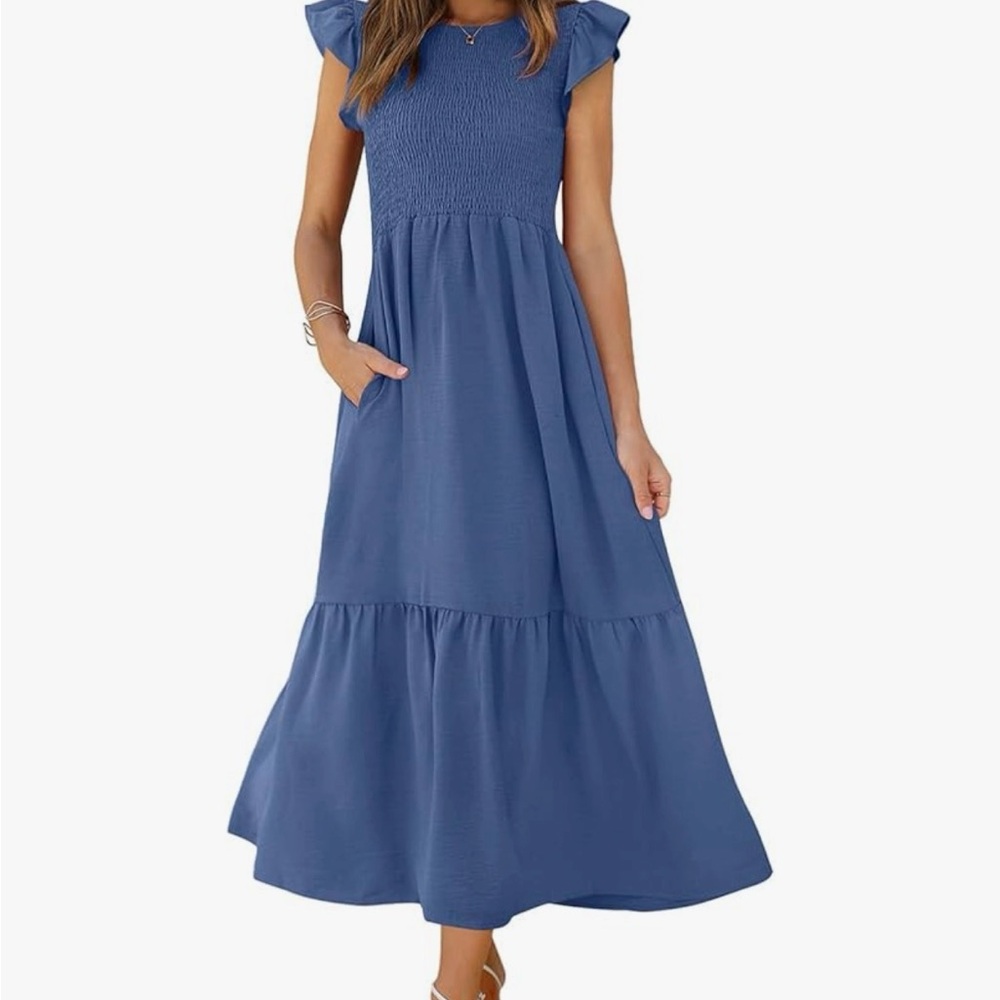Elegant Navy Blue Maxi Dress